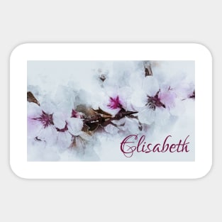 Cherry Blossom Designer Artwork Name Elisabeth Sticker